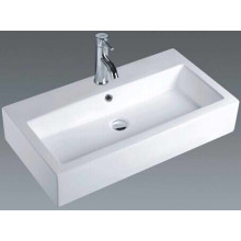 European Style Bathroom Ceramic Rectangular Basin (7180)